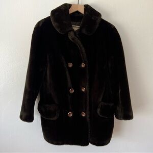 Gimbels Vintage Union Made Brown Fur Coat